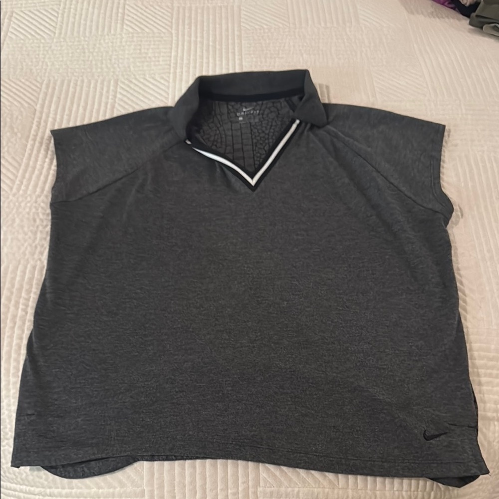 Women’s Nike Dri- Fit Charcoal Polo Shirt